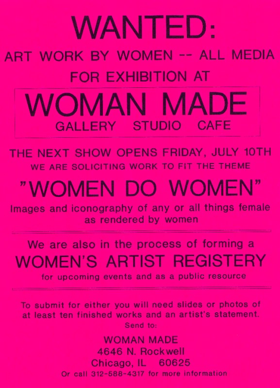 First Call for Art: Women Do Women