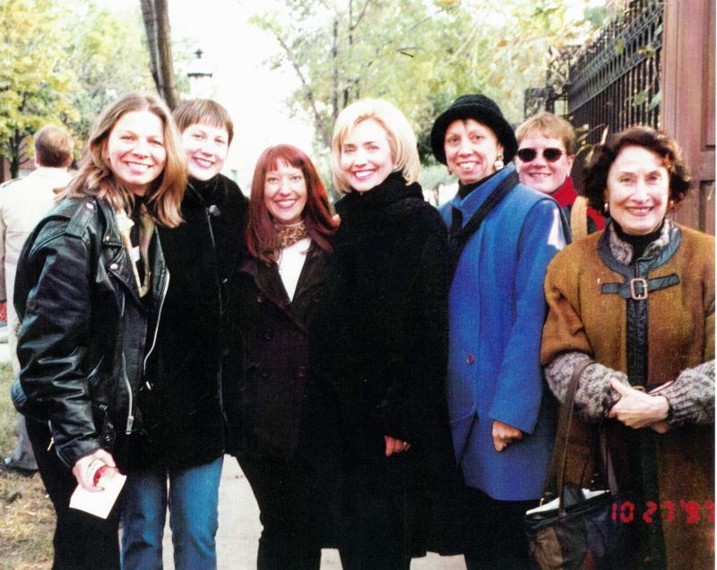Hillary Clinton is Visiting the Women's Park next to WMG