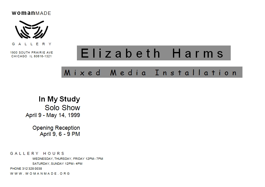 First Solo Show with Work by Elizabeth Harms (Neubauer)
